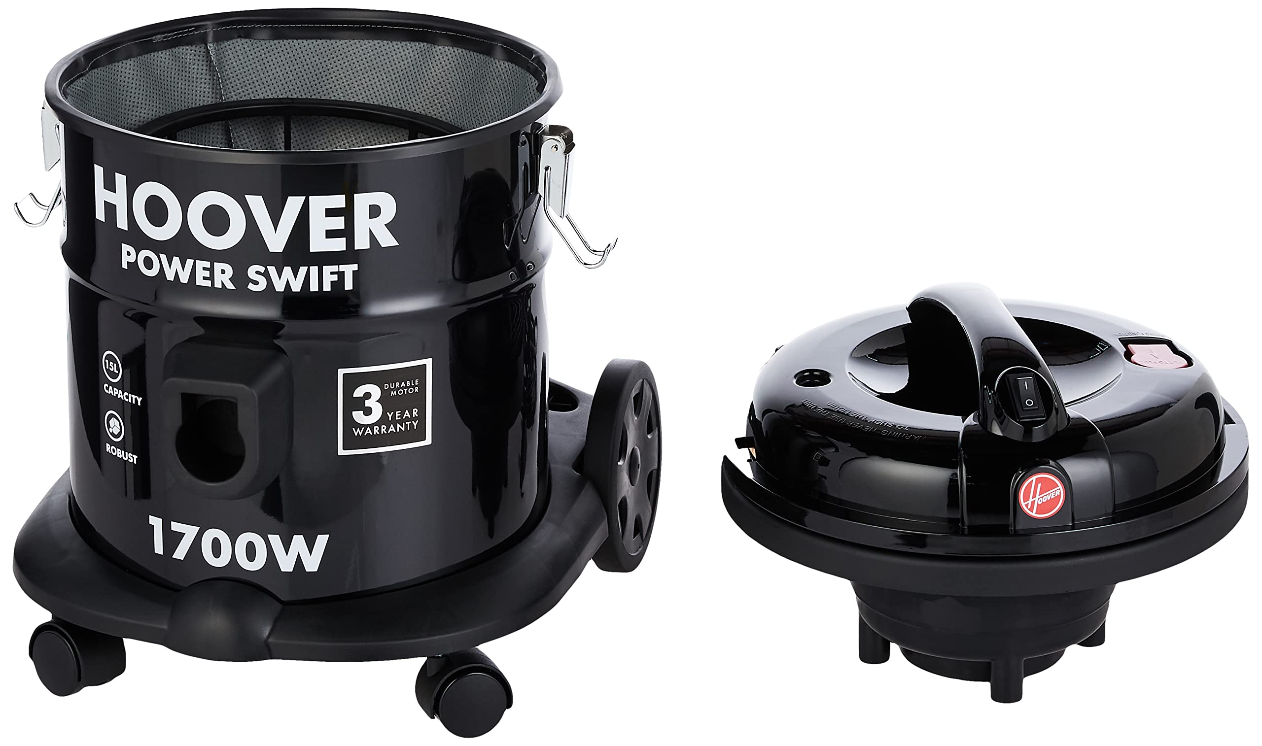 Hoover Power Swift Tank Vacuum Cleaner 1700W, Black , 1 year warranty Hoover Power Swift Tank Vacuum Cleaner 1700W, Black , 1 year warranty